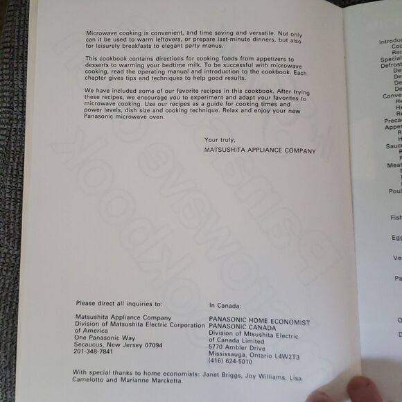 Vintage Panasonic - The Genius -  Microwave Oven Cookbook (1980s) - Picture 4 of 8